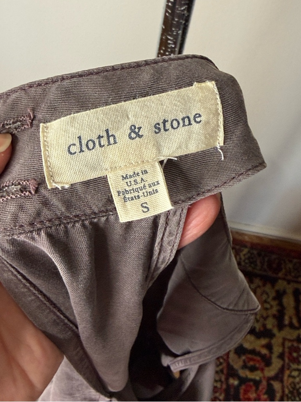 Cloth & Stone Anthropologie Brown Marfa Wide Leg Halter Jumpsuit - Picture 4 of 10